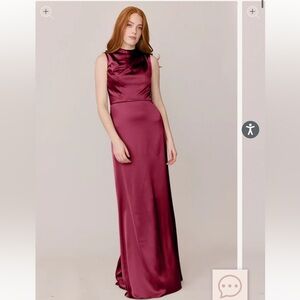 Revelry Diana satin dress